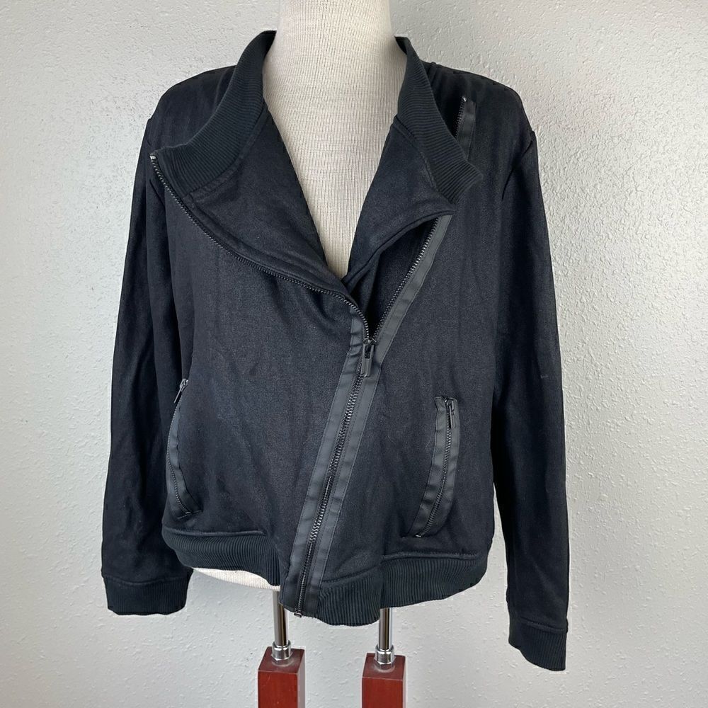 Jones New York Diagonal Zip Jacket Size L